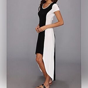 NWT ❤️ Marc New York Women's Colorblock High-Low Dress, Black/White